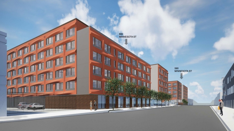 rendering of Minnesota Street Graduate Student and Trainee Housing