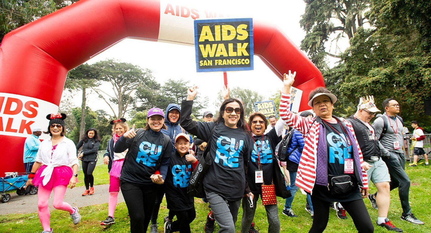 AIDS Walk participants