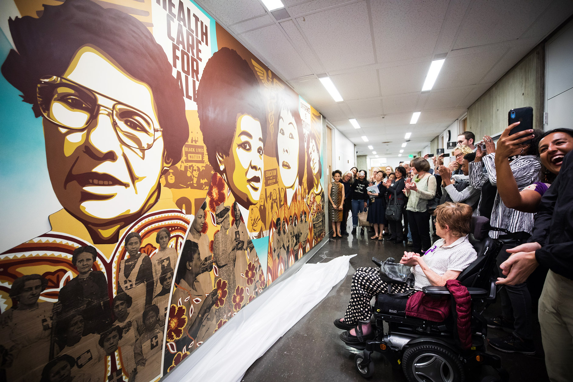 Diversity mural unveiled in School of Nursing building