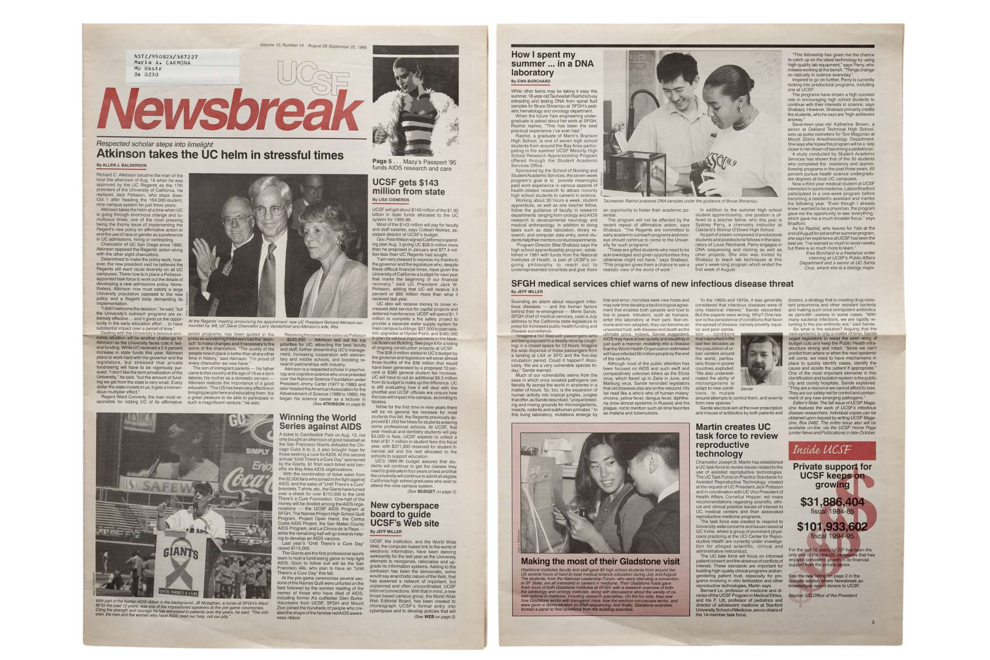 Newsbreak paper from December 1997