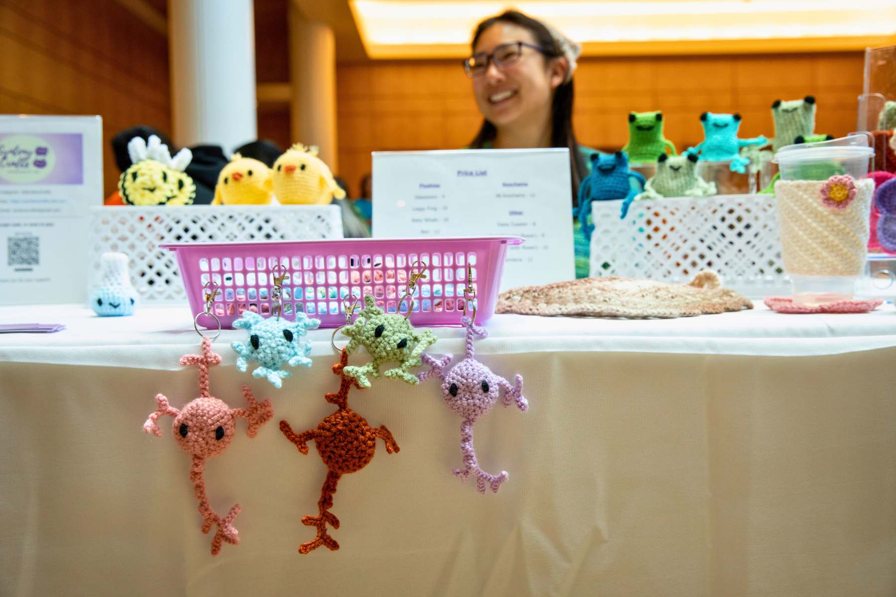 Iris Chin sells her crocheted items