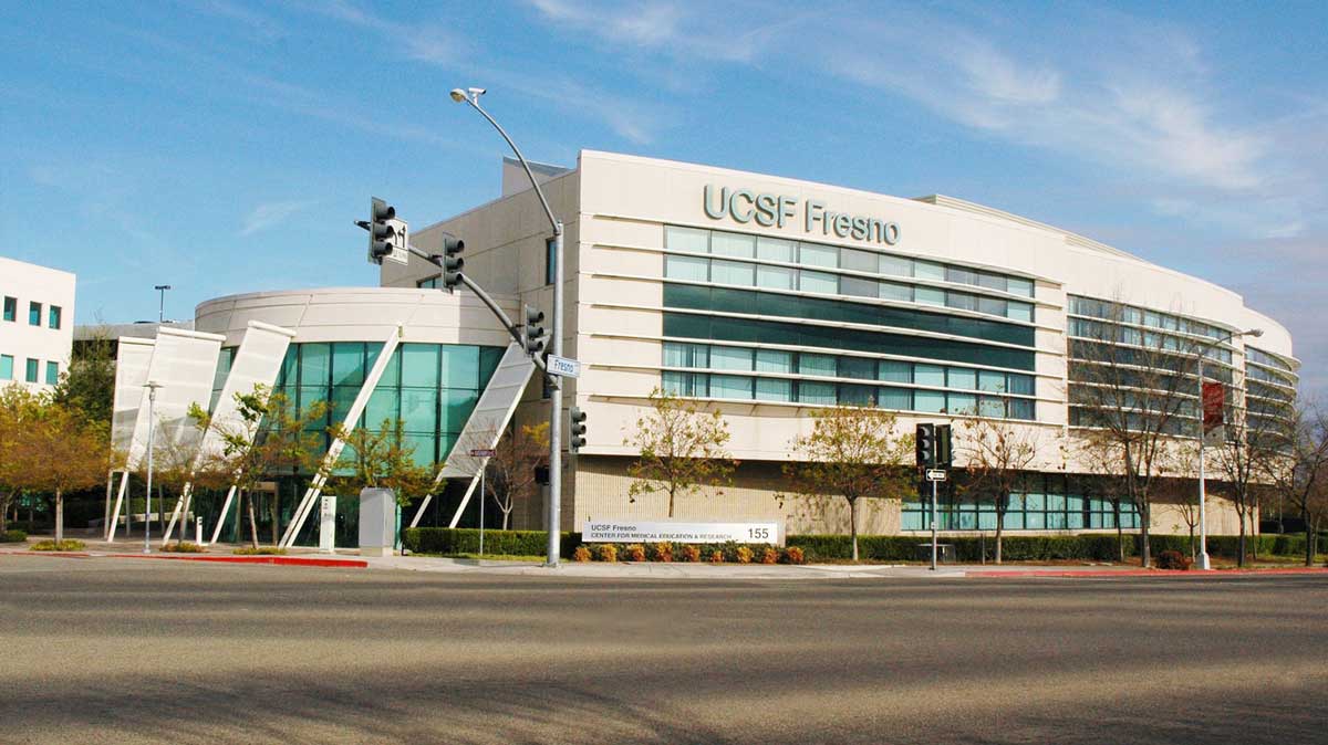 Exterior of the UCSF Fresno building.