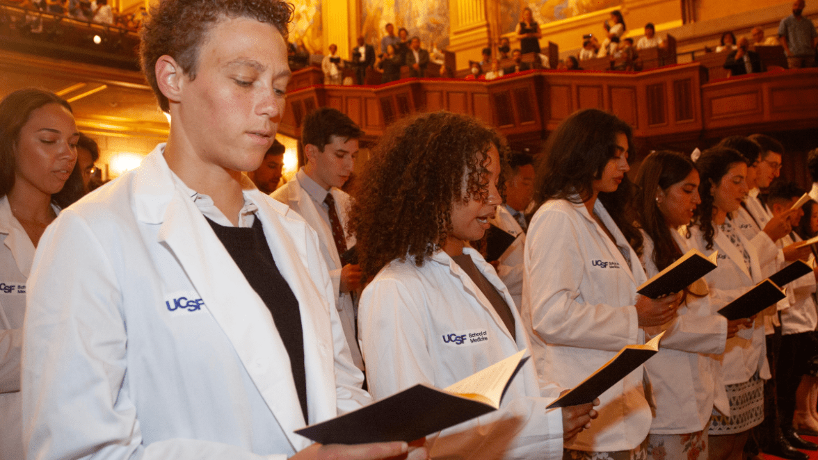 students read from books out loud at ceremony