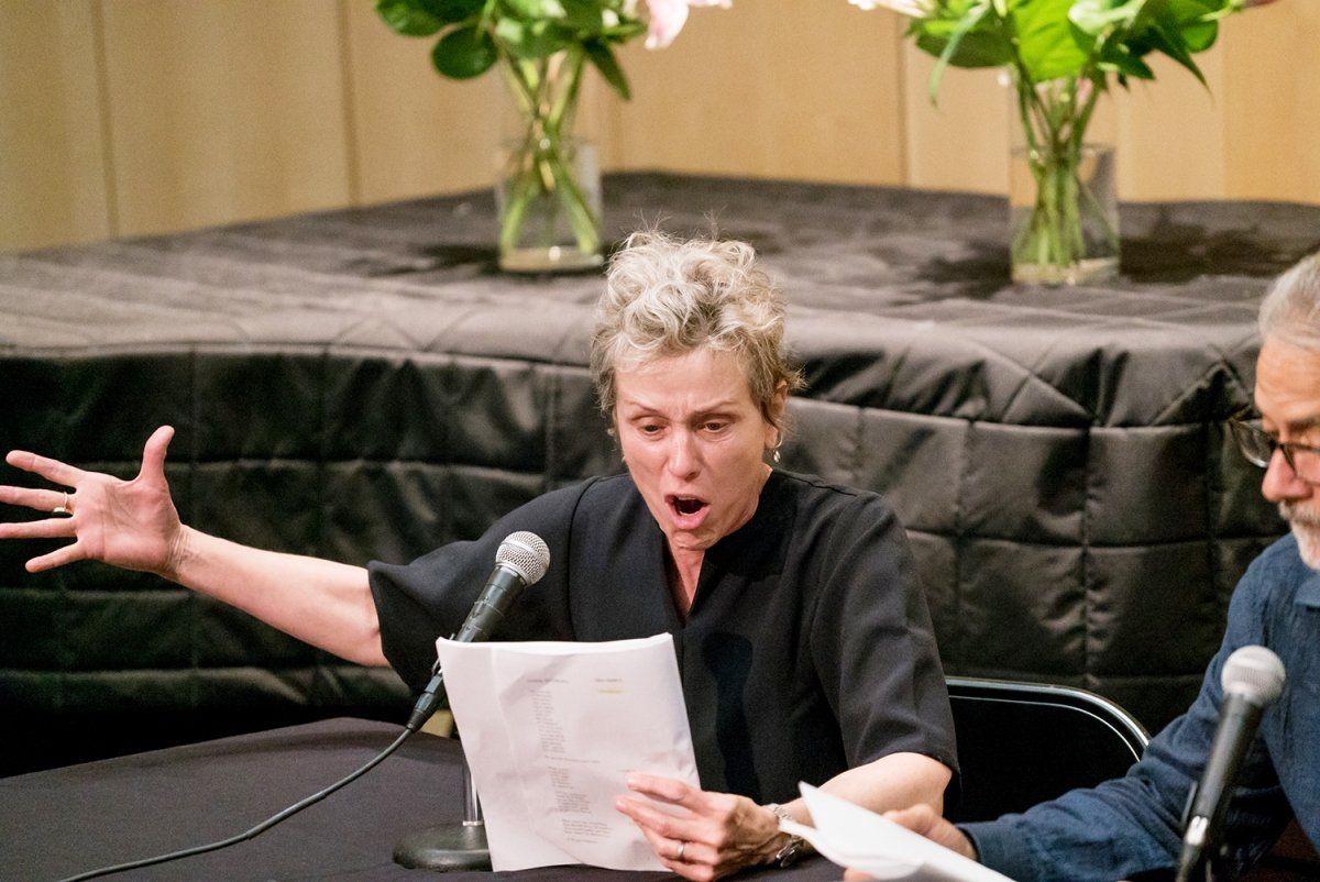 Frances McDormand reads scenes from Ajax