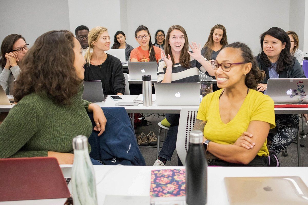 Students in classroom at UCSF Institute for Global Health Sciences master's degree