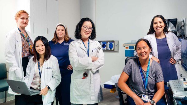 Portrait of a female neuroscience clinic team
